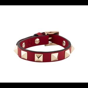 Valentino Rockstud Leather Bracelet